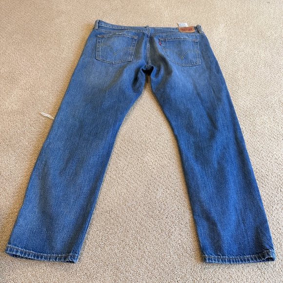 Levi's Jeans 501 CT Crop Taper Boyfriend Button Fly Boho Distress Artsy Size 32 - Picture 10 of 12